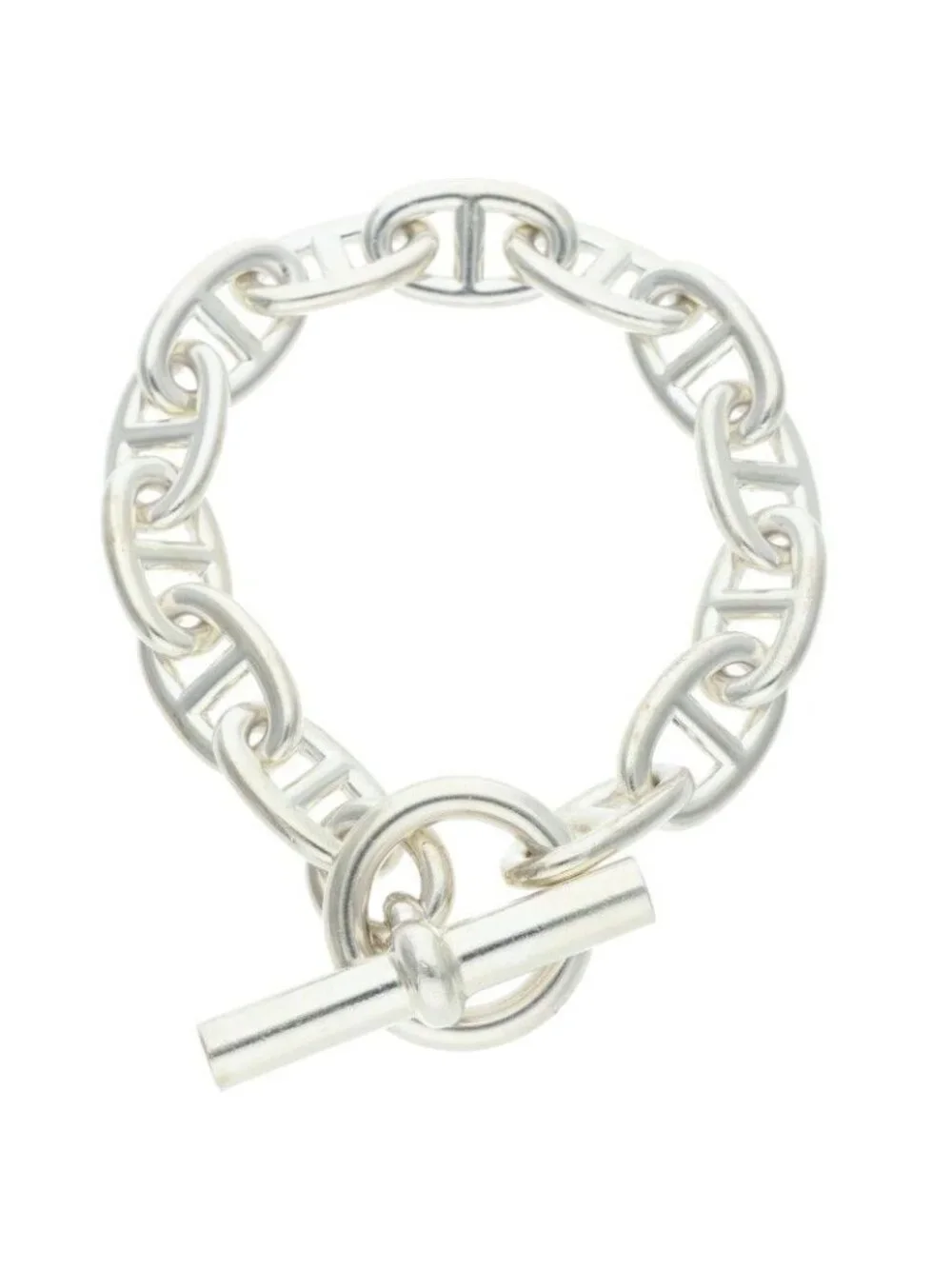 Hermes Chaine D'ancre TGM Silver Bracelet